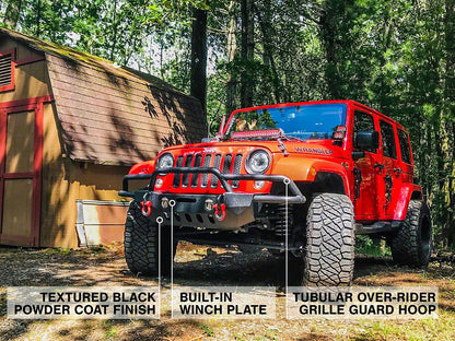 RedRock Crawler-Max Full Width Winch Front Bumper (07-18 Jeep Wrangler JK)