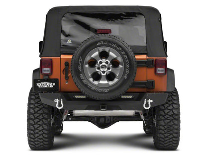 RedRock Max-HD Rear Bumper with LED Fog Lights (07-18 Jeep Wrangler JK)
