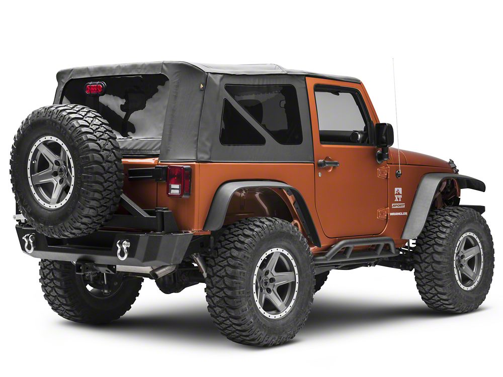 RedRock HD Rocker Guards (07-18 Jeep Wrangler JK 2-Door)