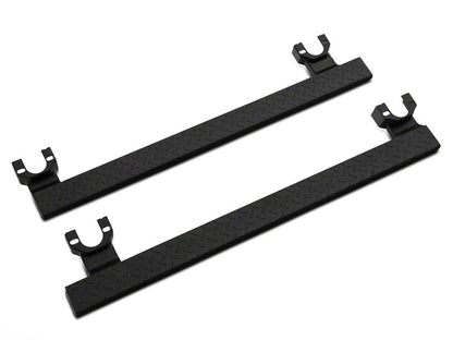 RedRock HD Straight Rocker Steps; Textured Black (07-18 Jeep Wrangler JK 2-Door)