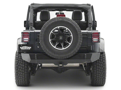 RedRock Tail Light Guards; Matte Black (07-18 Jeep Wrangler JK)