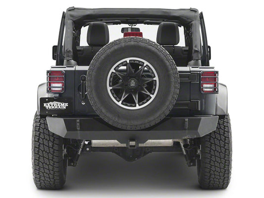 RedRock Tail Light Guards; Matte Black (07-18 Jeep Wrangler JK)