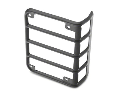 RedRock Tail Light Guards; Matte Black (07-18 Jeep Wrangler JK)