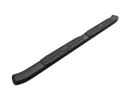 RedRock Pinnacle Oval Bent End Side Step Bars; Fine Textured Black (18-25 Jeep Wrangler JL 4-Door)