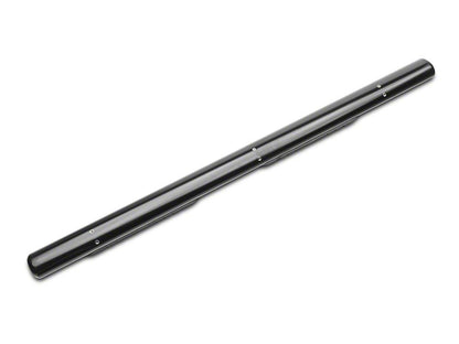 RedRock 4-Inch Oval Straight Side Step Bars; Semi-Gloss Black (18-25 Jeep Wrangler JL 4-Door)
