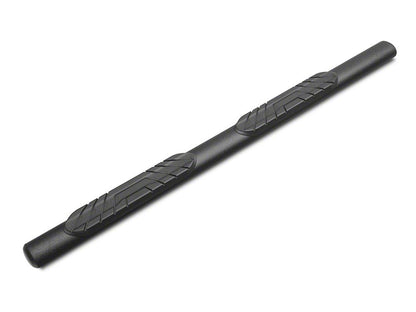 RedRock 4-Inch Oval Straight Side Step Bars; Textured Black (18-25 Jeep Wrangler JL 4-Door)