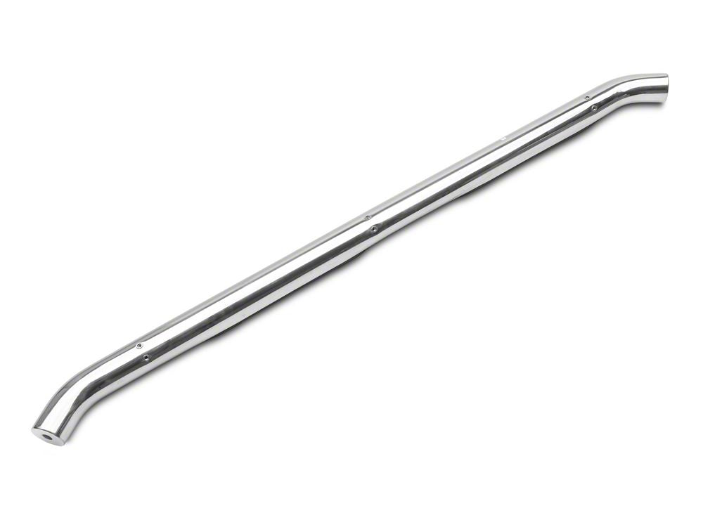 RedRock 3-Inch Round Curved Side Step Bars; Stainless Steel (18-25 Jeep Wrangler JL 4-Door)