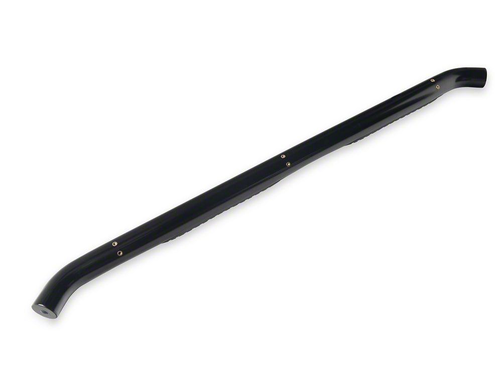 RedRock 3-Inch Round Curved Side Step Bars; Semi-Gloss Black (18-25 Jeep Wrangler JL 4-Door)