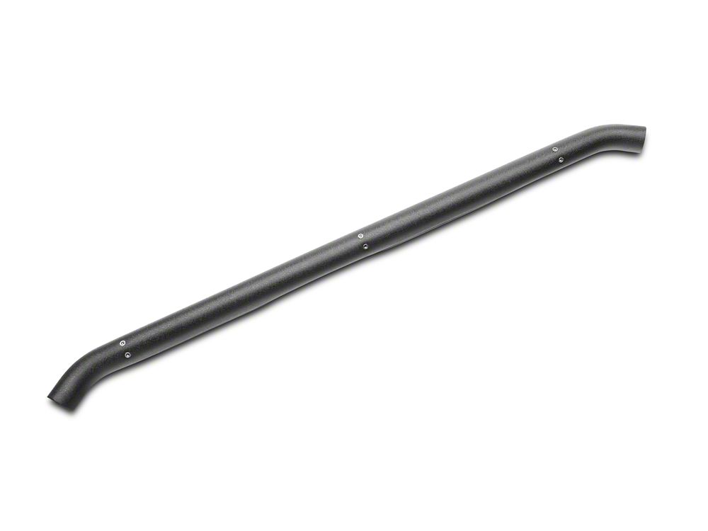 RedRock 3-Inch Round Curved Side Step Bars; Textured Black (18-25 Jeep Wrangler JL 4-Door)