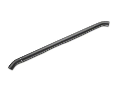 RedRock 3-Inch Round Curved Side Step Bars; Textured Black (18-25 Jeep Wrangler JL 4-Door)