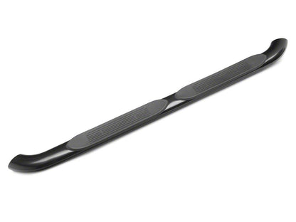 RedRock 4-Inch Oval Curved Side Step Bars; Semi-Gloss Black (18-25 Jeep Wrangler JL 4-Door)