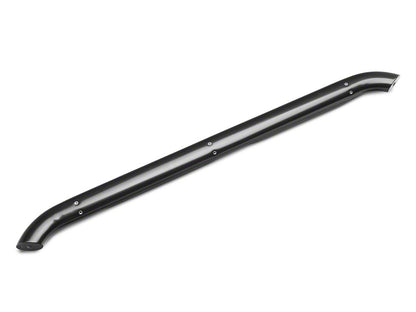 RedRock 4-Inch Oval Curved Side Step Bars; Semi-Gloss Black (18-25 Jeep Wrangler JL 4-Door)