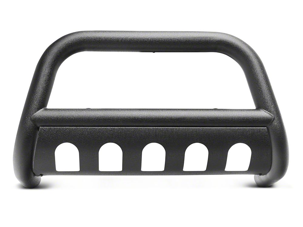 RedRock 3-Inch Bull Bar with Skid Plate; Textured Black (18-25 Jeep Wrangler JL)