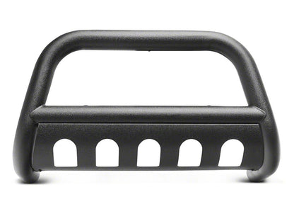 RedRock 3-Inch Bull Bar with Skid Plate; Textured Black (18-25 Jeep Wrangler JL)