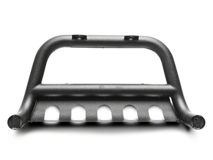 RedRock 3-Inch Bull Bar with Skid Plate; Textured Black (18-25 Jeep Wrangler JL)