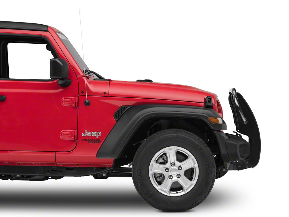 RedRock Grille Guard; Gloss Black (18-25 Jeep Wrangler JL)