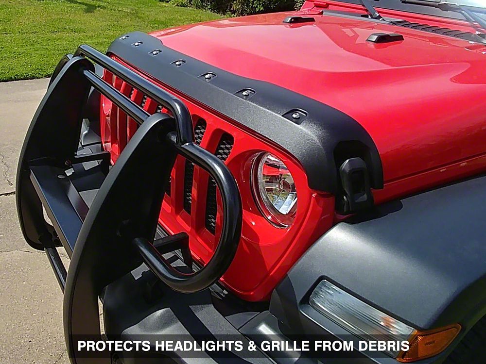 RedRock Grille Guard; Gloss Black (18-25 Jeep Wrangler JL)