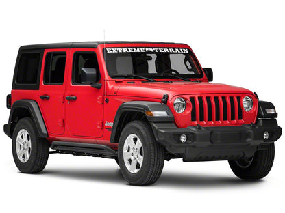 RedRock Rocker Guards; Textured Black (18-25 Jeep Wrangler JL 4-Door)