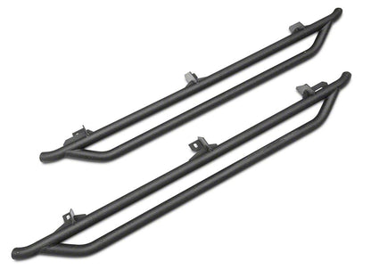 RedRock Rocker Guards; Textured Black (18-25 Jeep Wrangler JL 4-Door)