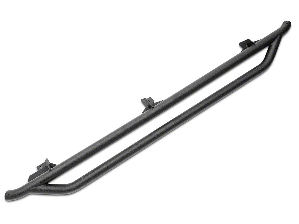 RedRock Rocker Guards; Textured Black (18-25 Jeep Wrangler JL 4-Door)