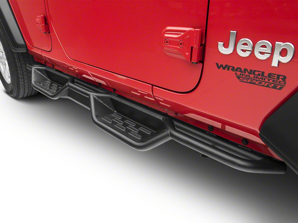 RedRock HD Drop Side Step Bars (18-25 Jeep Wrangler JL 4-Door)