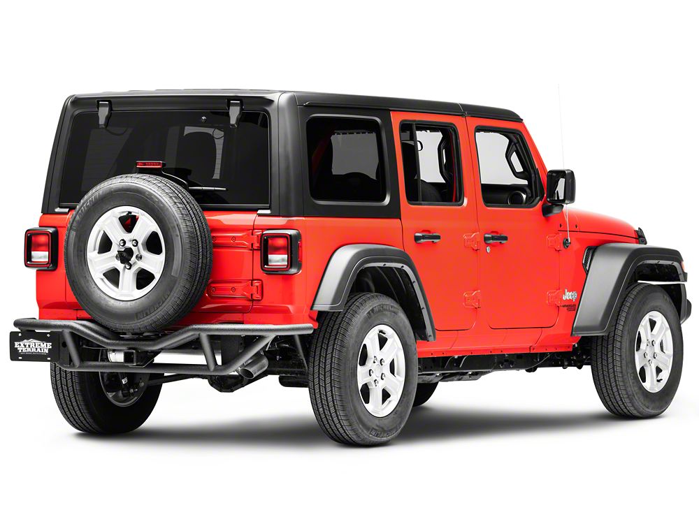 RedRock Rock Crawler Rear Bumper; Textured Black (18-25 Jeep Wrangler JL)