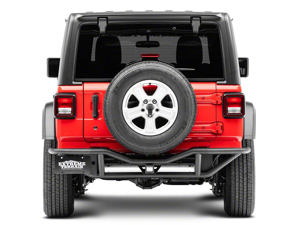 RedRock Rock Crawler Rear Bumper; Textured Black (18-25 Jeep Wrangler JL)