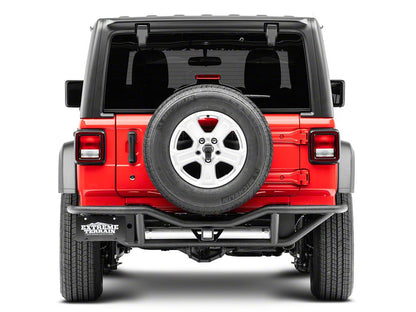 RedRock Rock Crawler Rear Bumper; Textured Black (18-25 Jeep Wrangler JL)