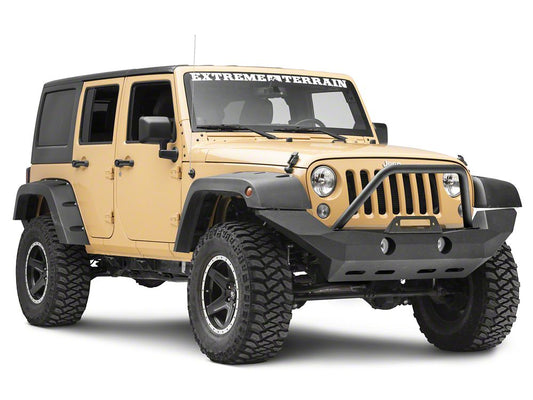 RedRock Defender Full Width Front Bumper w/ Winch Mount (18-22 Jeep Wrangler JL)