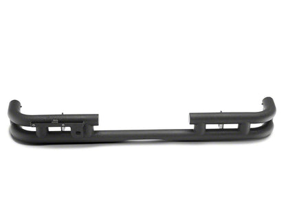 RedRock Tubular Rear Bumper with Wrap Around; Textured Black (18-25 Jeep Wrangler JL)