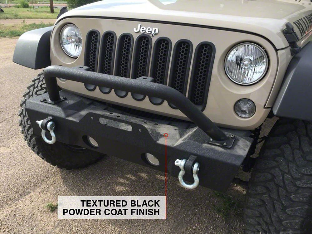 RedRock Attack Stubby Winch Front Bumper (07-18 Jeep Wrangler JK)
