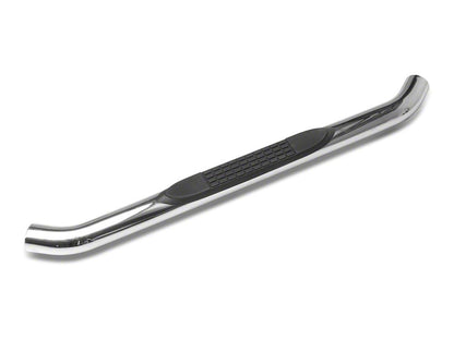 RedRock 3-Inch Round Curved Side Step Bars; Stainless Steel (18-25 Jeep Wrangler JL 2-Door)