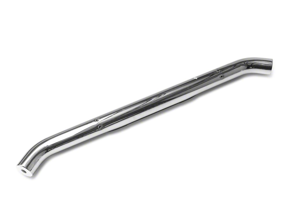 RedRock 3-Inch Round Curved Side Step Bars; Stainless Steel (18-25 Jeep Wrangler JL 2-Door)