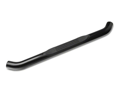RedRock 3-Inch Round Curved Side Step Bars; Semi-Gloss Black (18-25 Jeep Wrangler JL 2-Door)