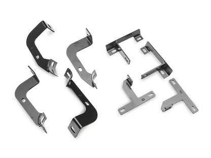 RedRock 3-Inch Round Curved Side Step Bars; Semi-Gloss Black (18-25 Jeep Wrangler JL 2-Door)
