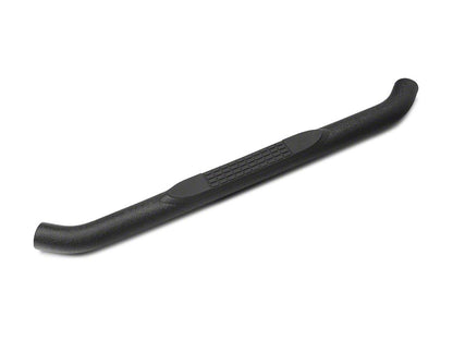 RedRock 3-Inch Round Curved Side Step Bars; Textured Black (18-25 Jeep Wrangler JL 2-Door)