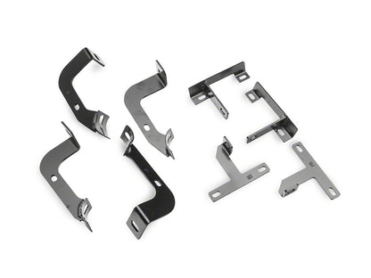 RedRock 3-Inch Round Curved Side Step Bars; Textured Black (18-25 Jeep Wrangler JL 2-Door)