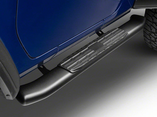 RedRock PNC Side Step Bars; Textured Black (18-25 Jeep Wrangler JL 2-Door)