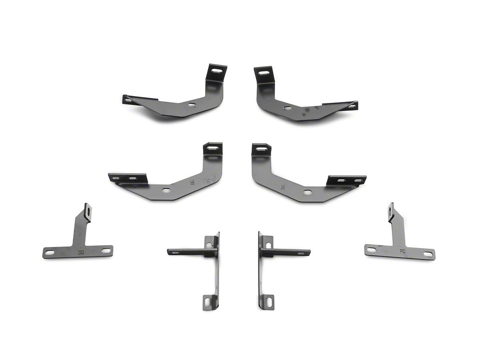RedRock PNC Side Step Bars; Textured Black (18-25 Jeep Wrangler JL 2-Door)