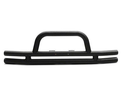 RedRock Tubular Front Bumper; Textured Black (07-18 Jeep Wrangler JK)