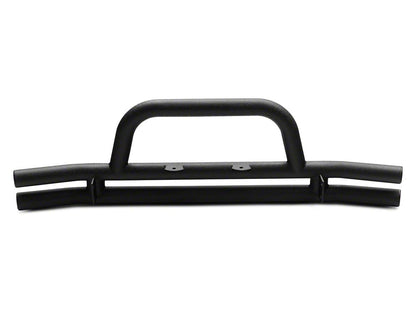 RedRock Tubular Front Bumper; Textured Black (07-18 Jeep Wrangler JK)