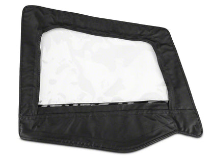RedRock Replacement Soft Top with Tinted Windows and Upper Door Skins; Black Diamond (87-95 Jeep Wrangler YJ)