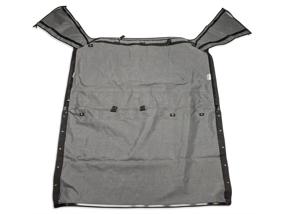 RedRock Replacement Soft Top with Tinted Windows and Upper Door Skins; Black Diamond (87-95 Jeep Wrangler YJ)