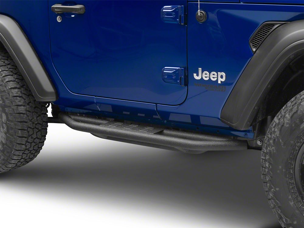 RedRock Side Armor; Textured Black (18-25 Jeep Wrangler JL 2-Door)