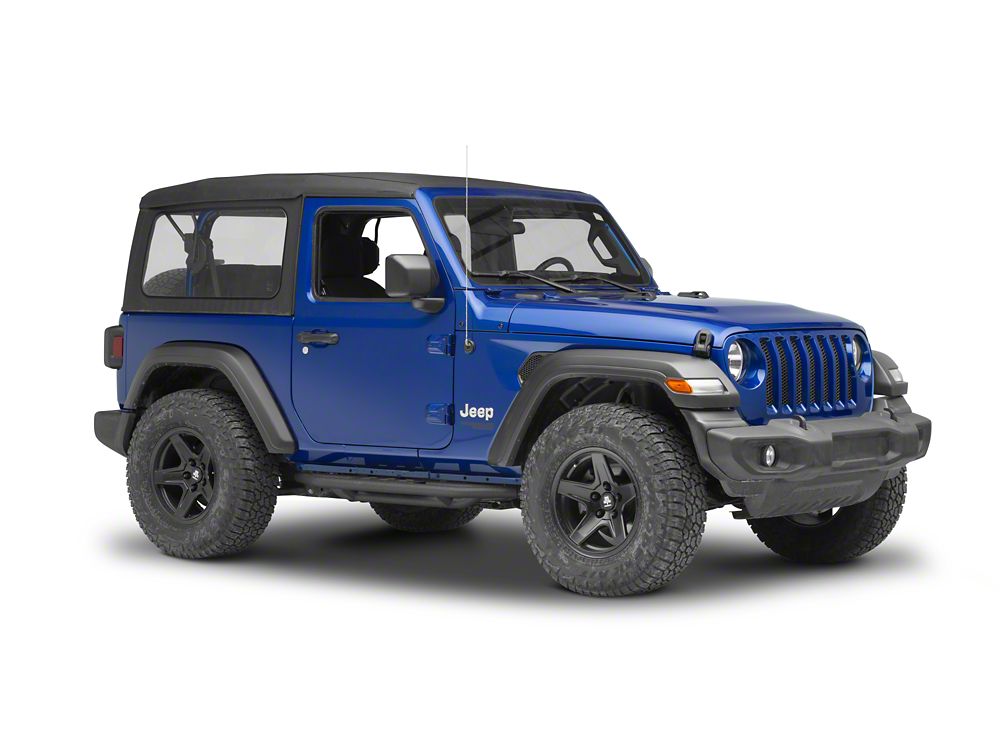 RedRock Side Armor; Textured Black (18-25 Jeep Wrangler JL 2-Door)