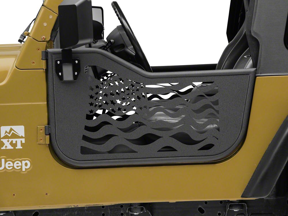 RedRock Old Glory Doors with Mirrors (97-06 Jeep Wrangler TJ)