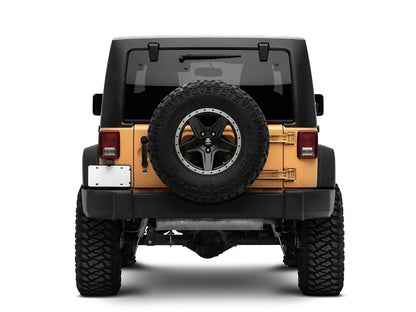 RedRock Spare Tire Relocation Mounting Bracket for Factory Tire Carrier (07-18 Jeep Wrangler JK)