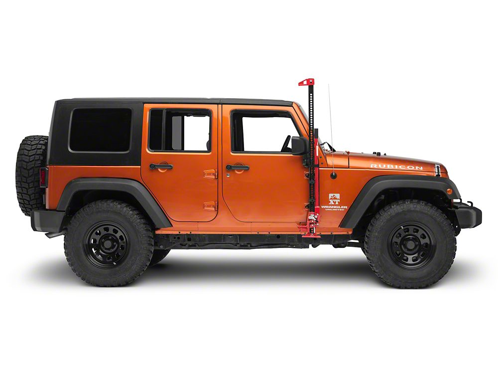 RedRock Hi-Lift Jack Door Hinge Mounting Brackets (07-18 Jeep Wrangler JK)