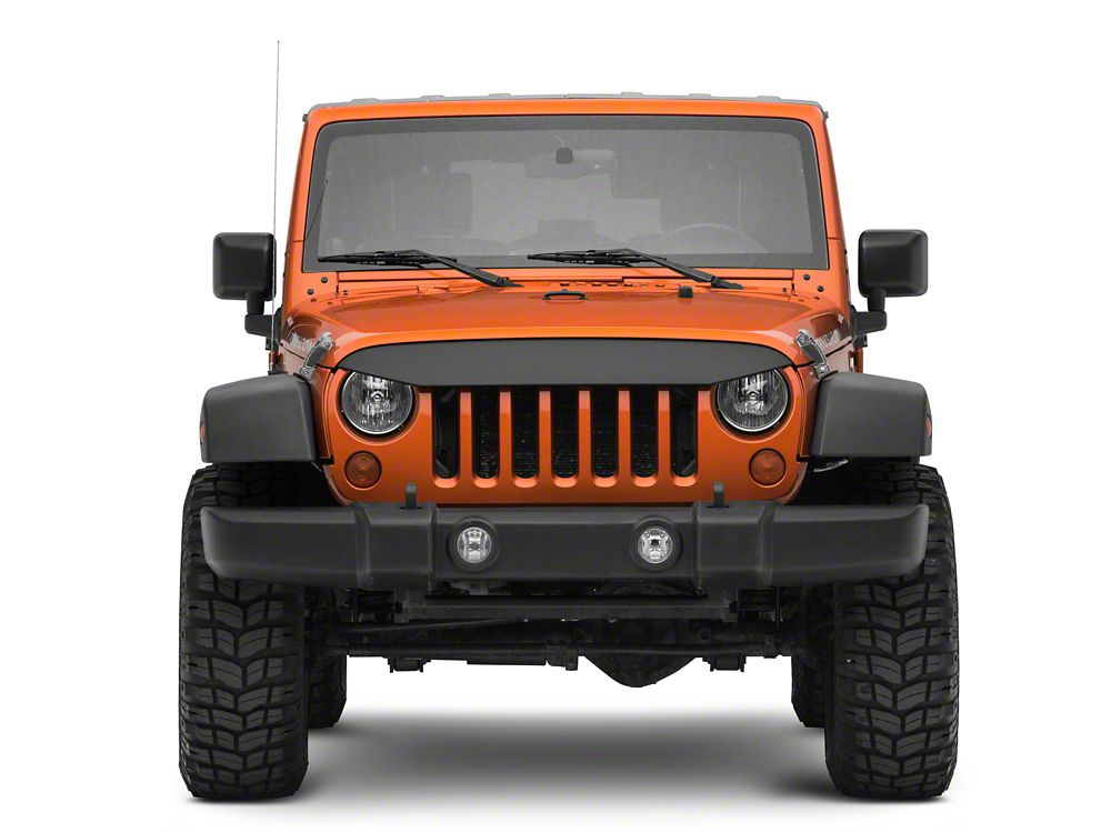 RedRock Angry Eye Light Brow; Matte Black (07-18 Jeep Wrangler JK)