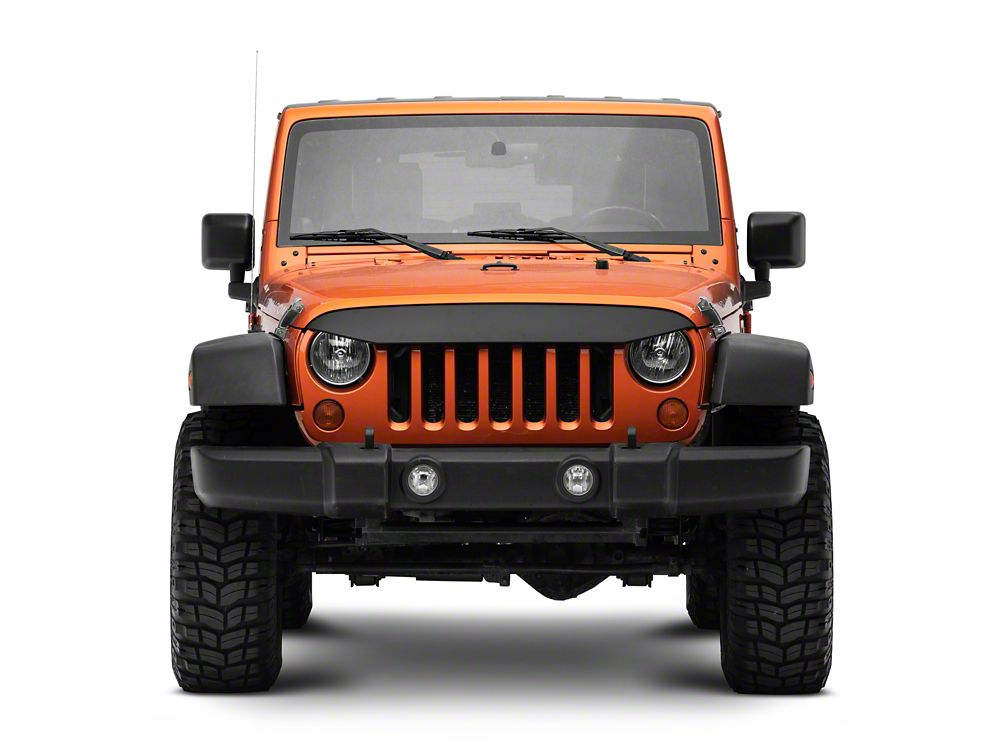 RedRock Angry Eye Light Brow; Matte Black (07-18 Jeep Wrangler JK)